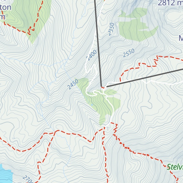 Map of Schaubachhütte - Rifugio Città di Milano