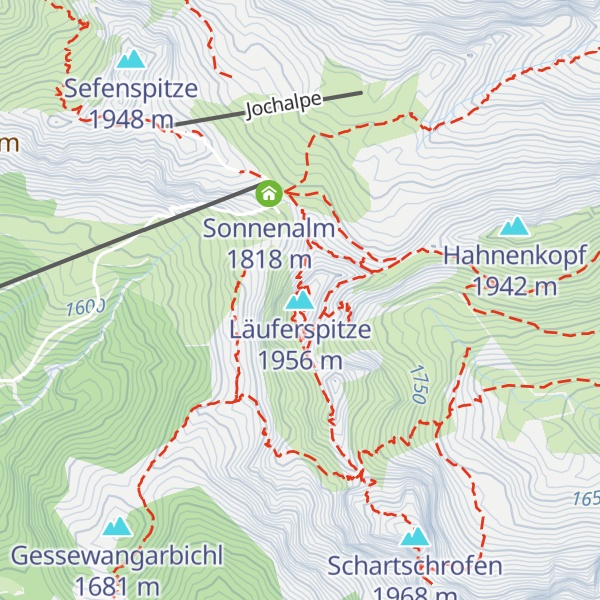 Map of Läuferspitze