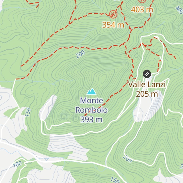 Map of Monte Rombolo