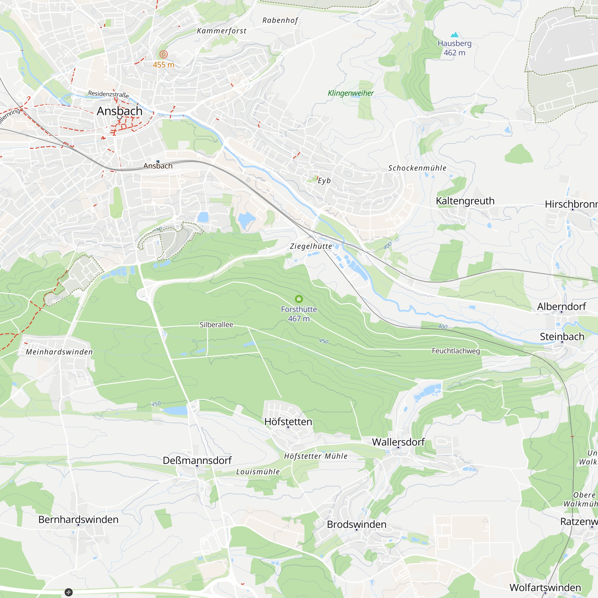 Forsthütte map
