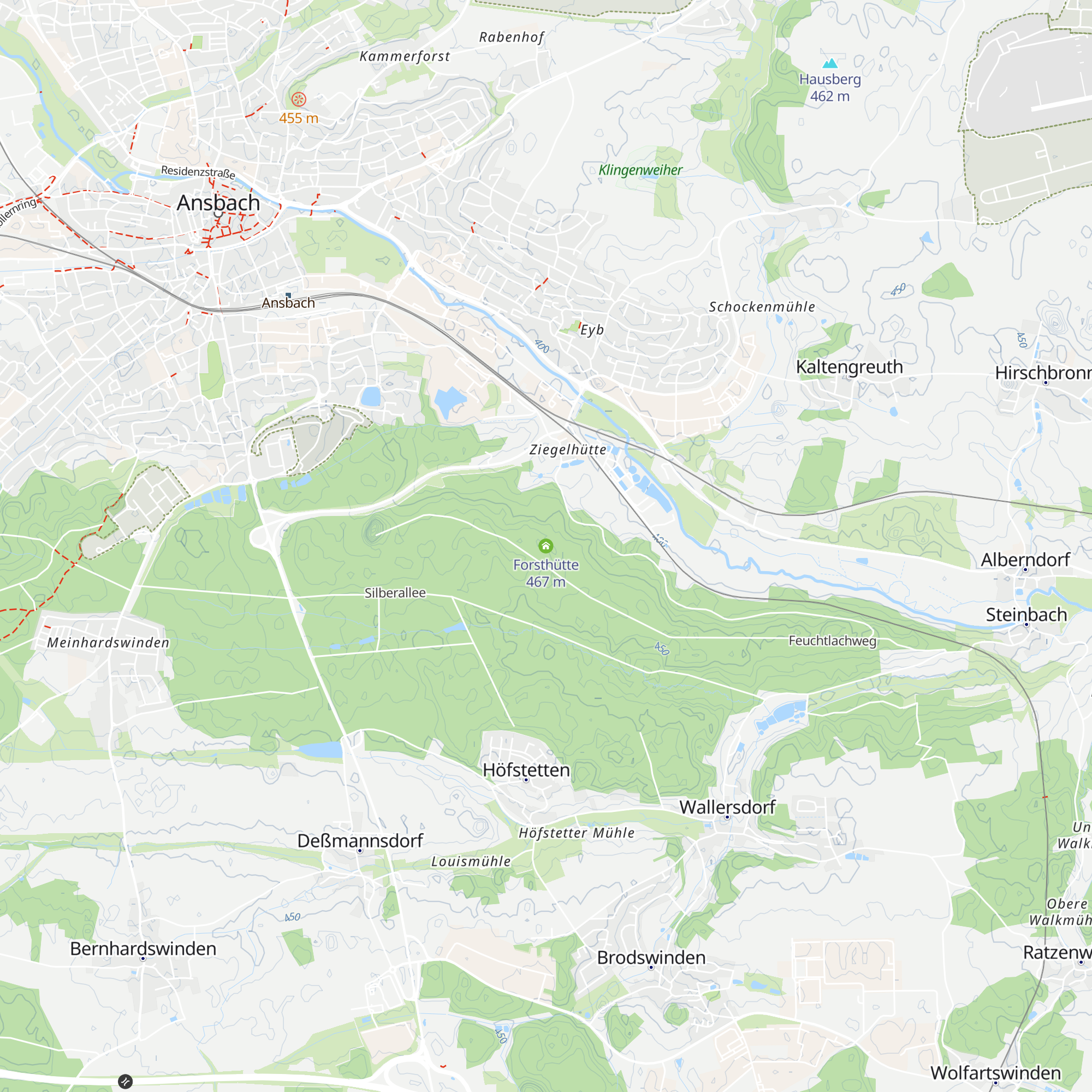 Forsthütte map
