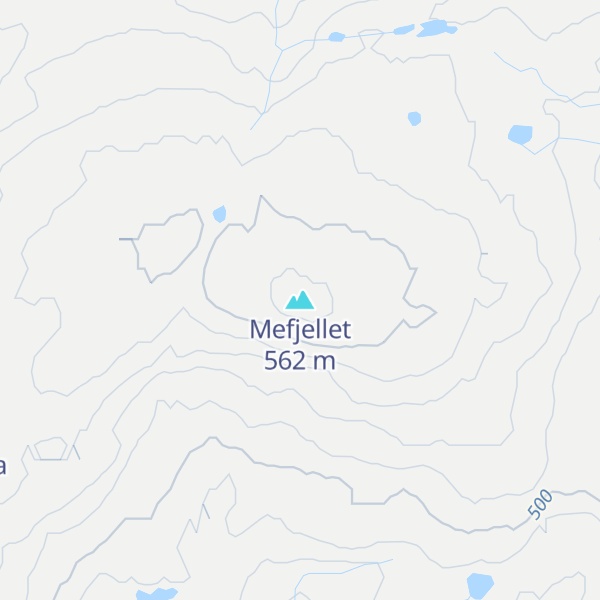 Map of Mefjellet