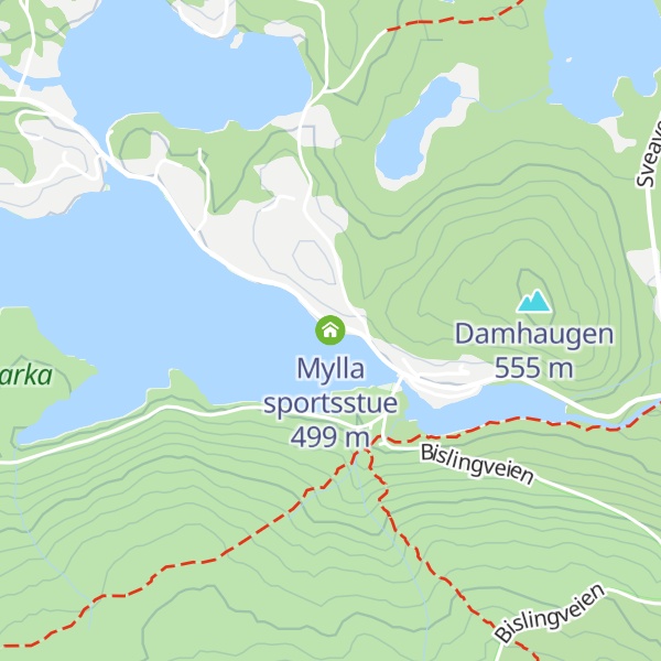 Map of Mylla sportsstue