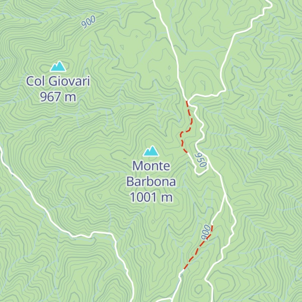 Map of Monte Barbona