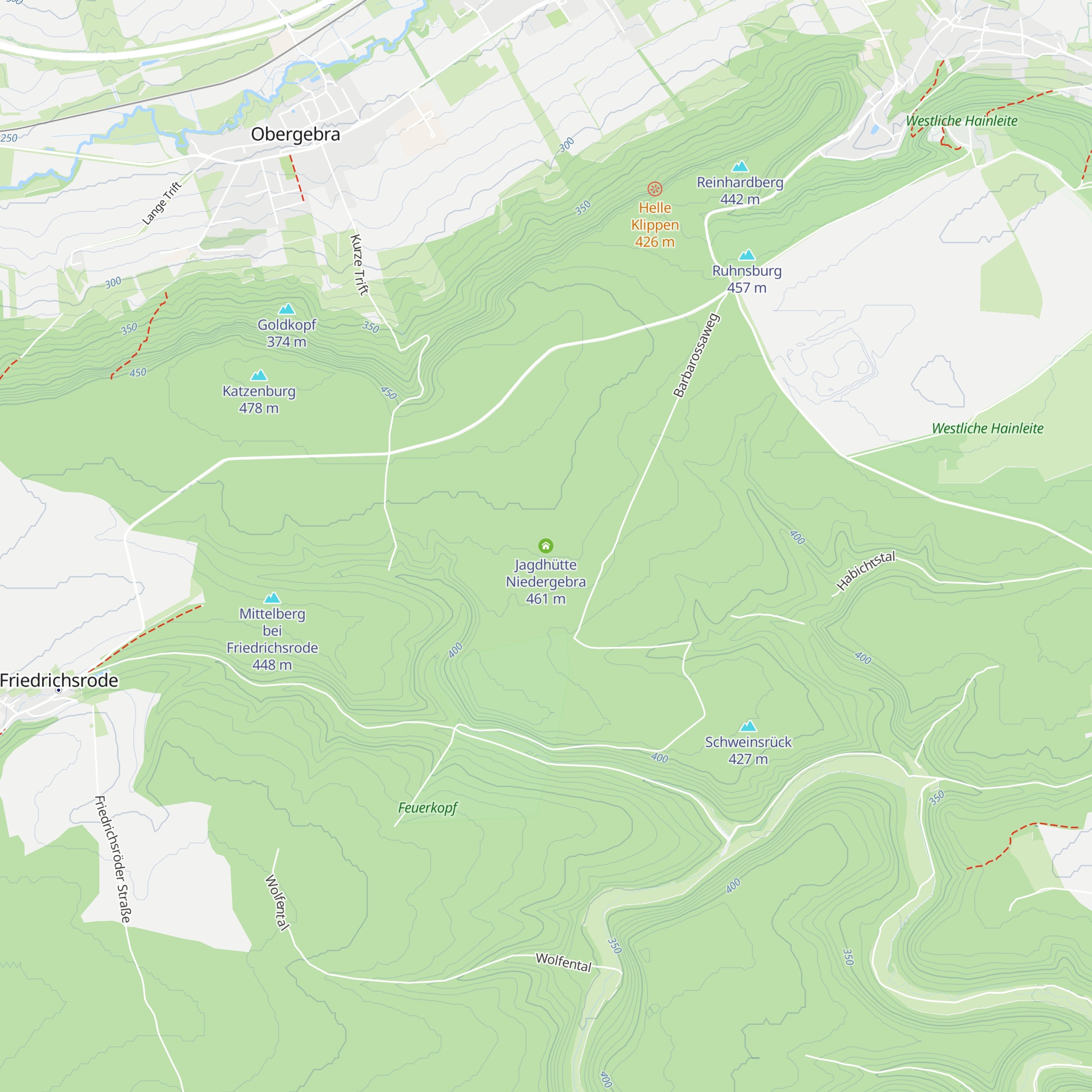 Jagdhütte Niedergebra map