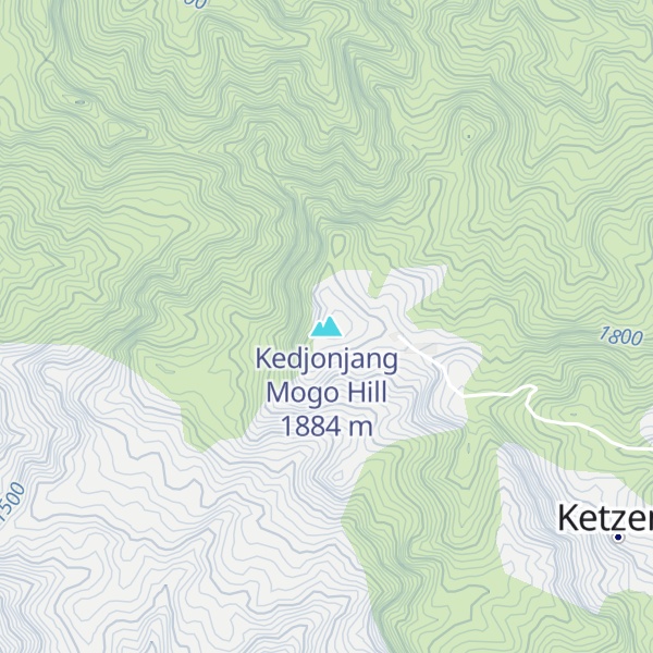 Map of Kedjonjang Mogo Hill