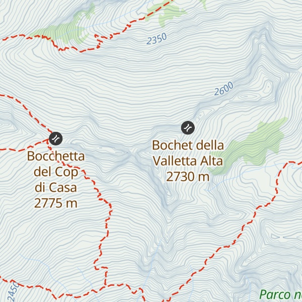 Map of Punta della Valletta