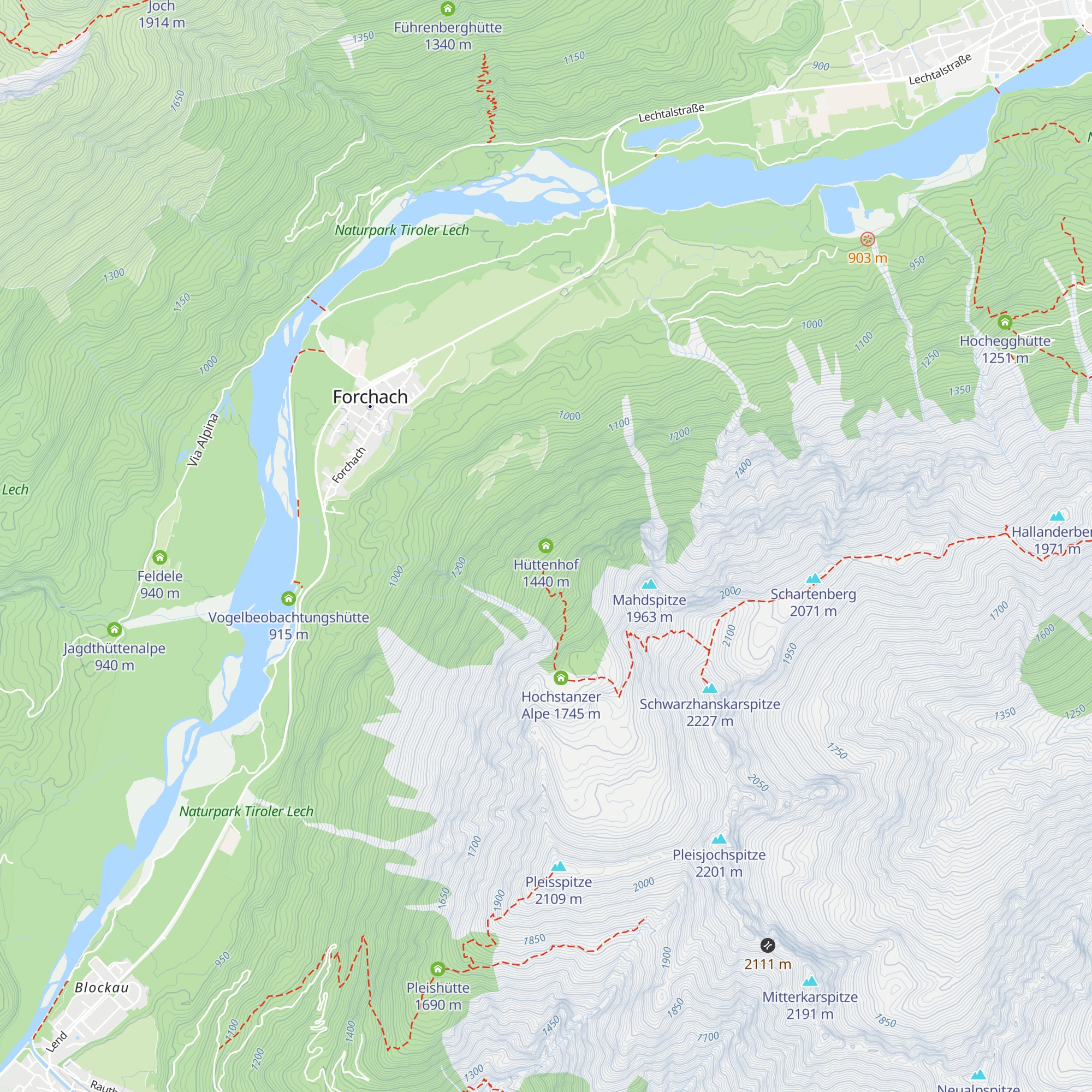 Hüttenhof map