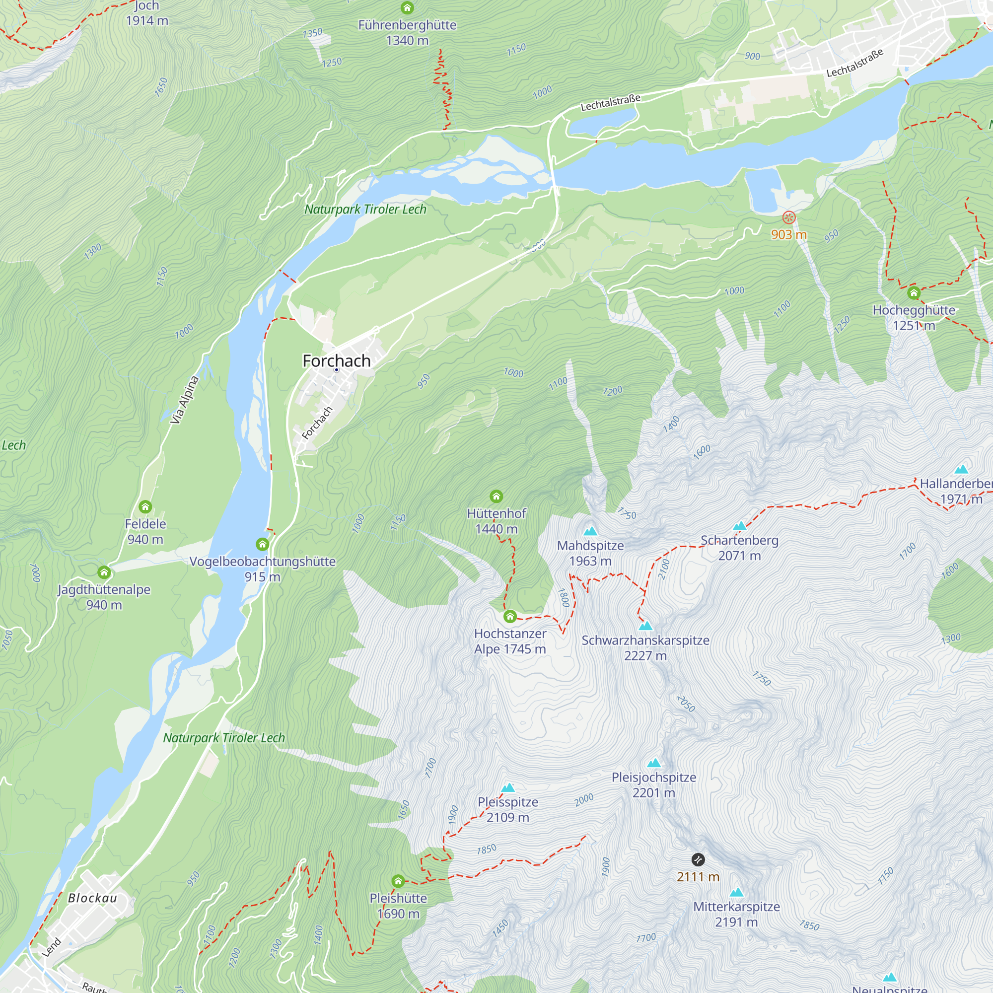 Hüttenhof map