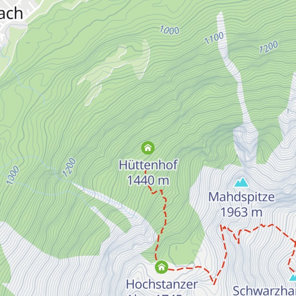 Map of Hüttenhof