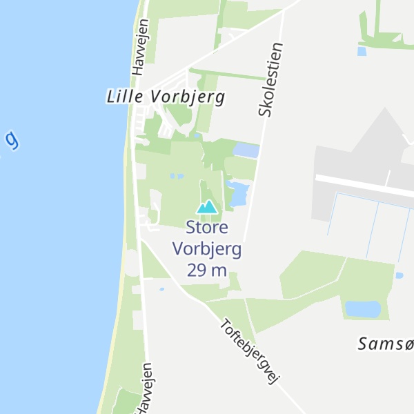 Map of Store Vorbjerg