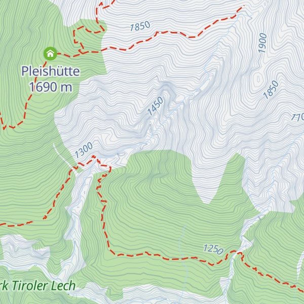 Map of Mittergrotzen Spitze