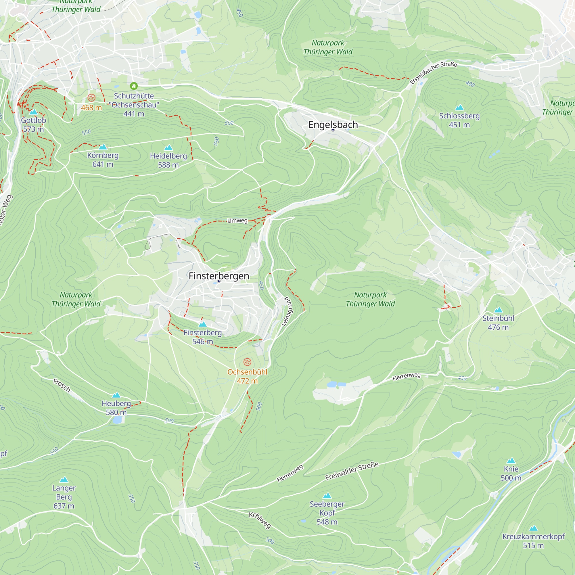 Blockhütte am Hainfelsen map
