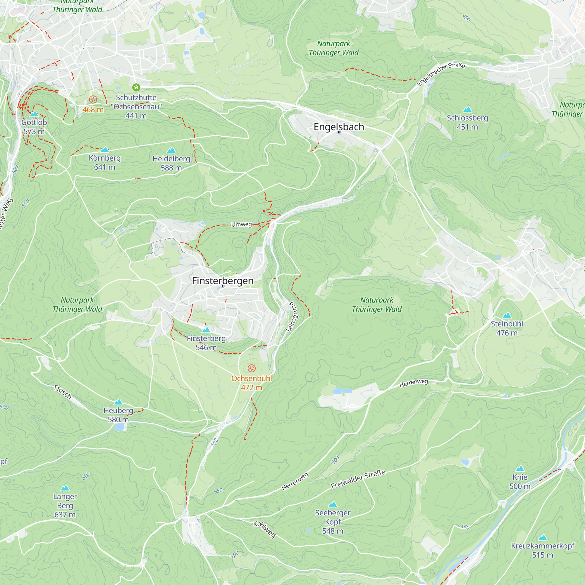 Blockhütte am Hainfelsen map