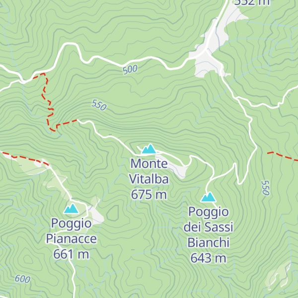 Map of Monte Vitalba