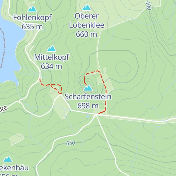 Map of Scharfenstein