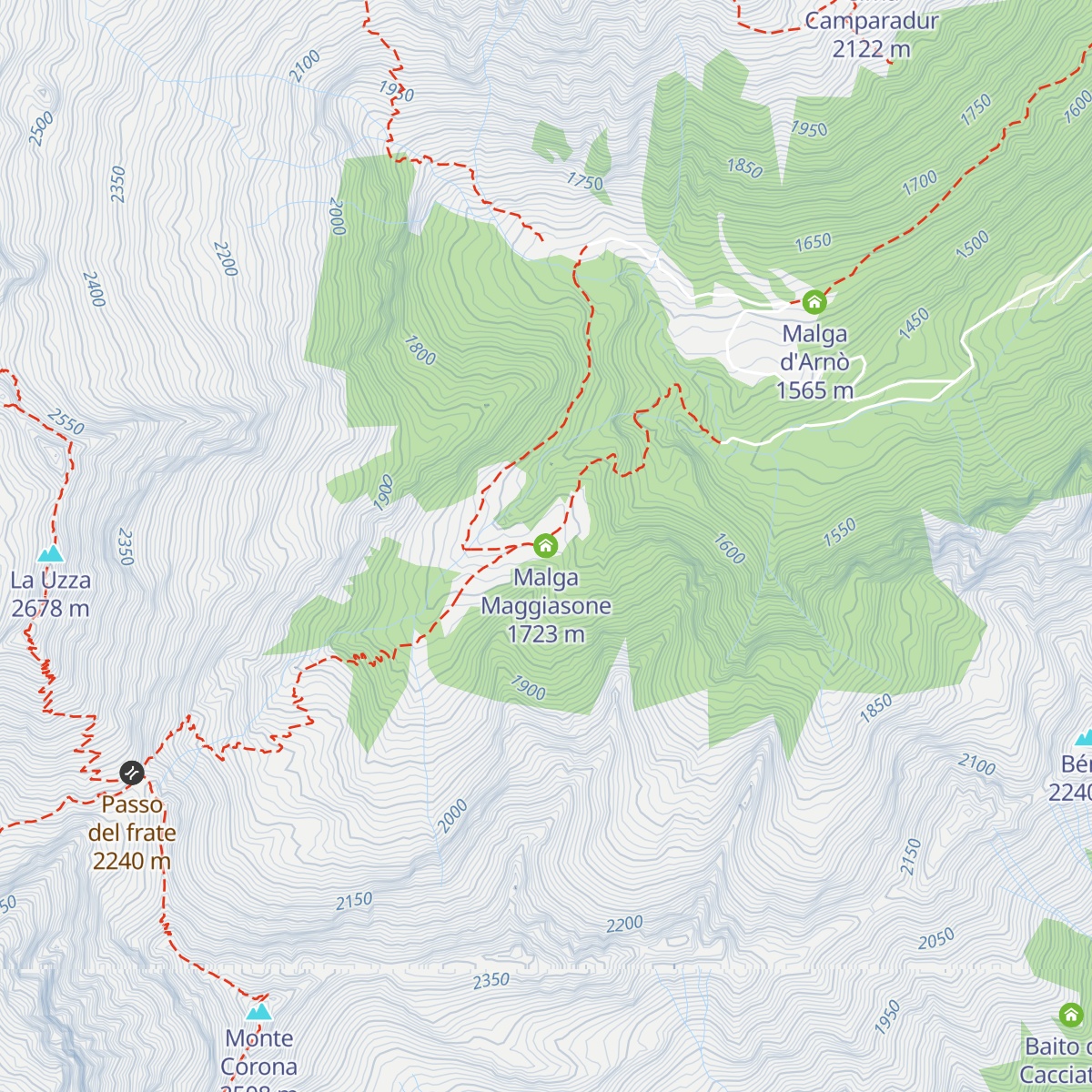 Malga Maggiasone map
