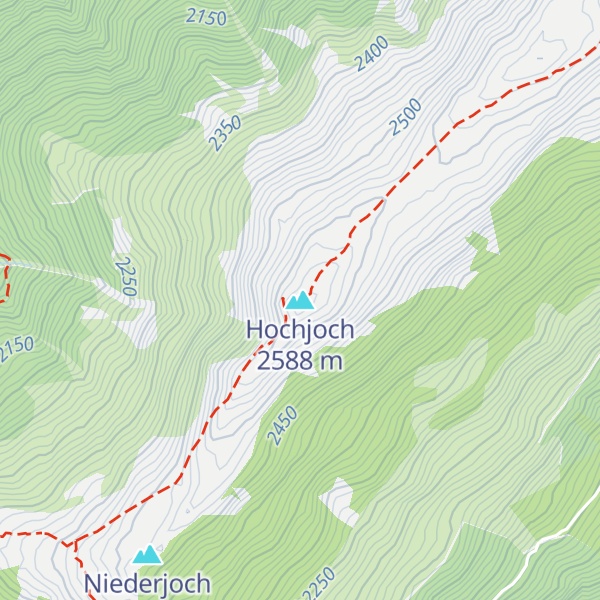 Map of Hochjoch