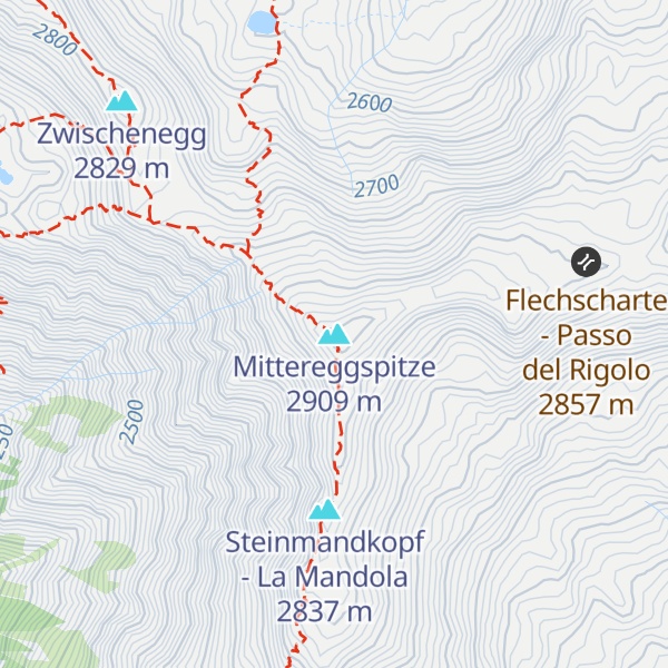 Map of Mittereggspitze
