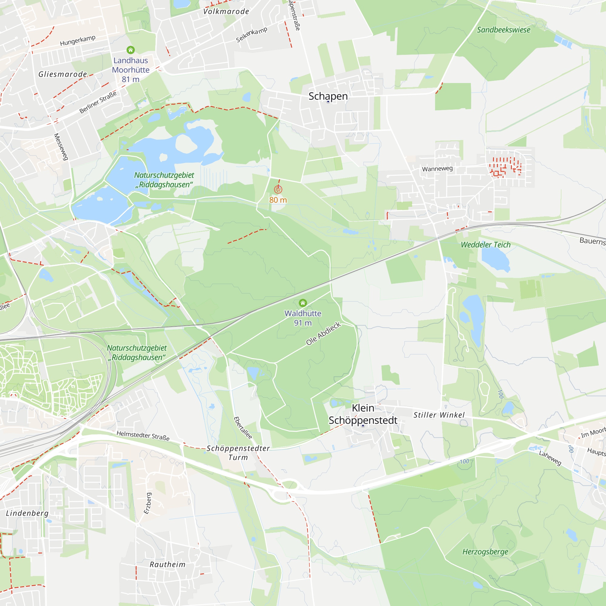 Waldhütte map