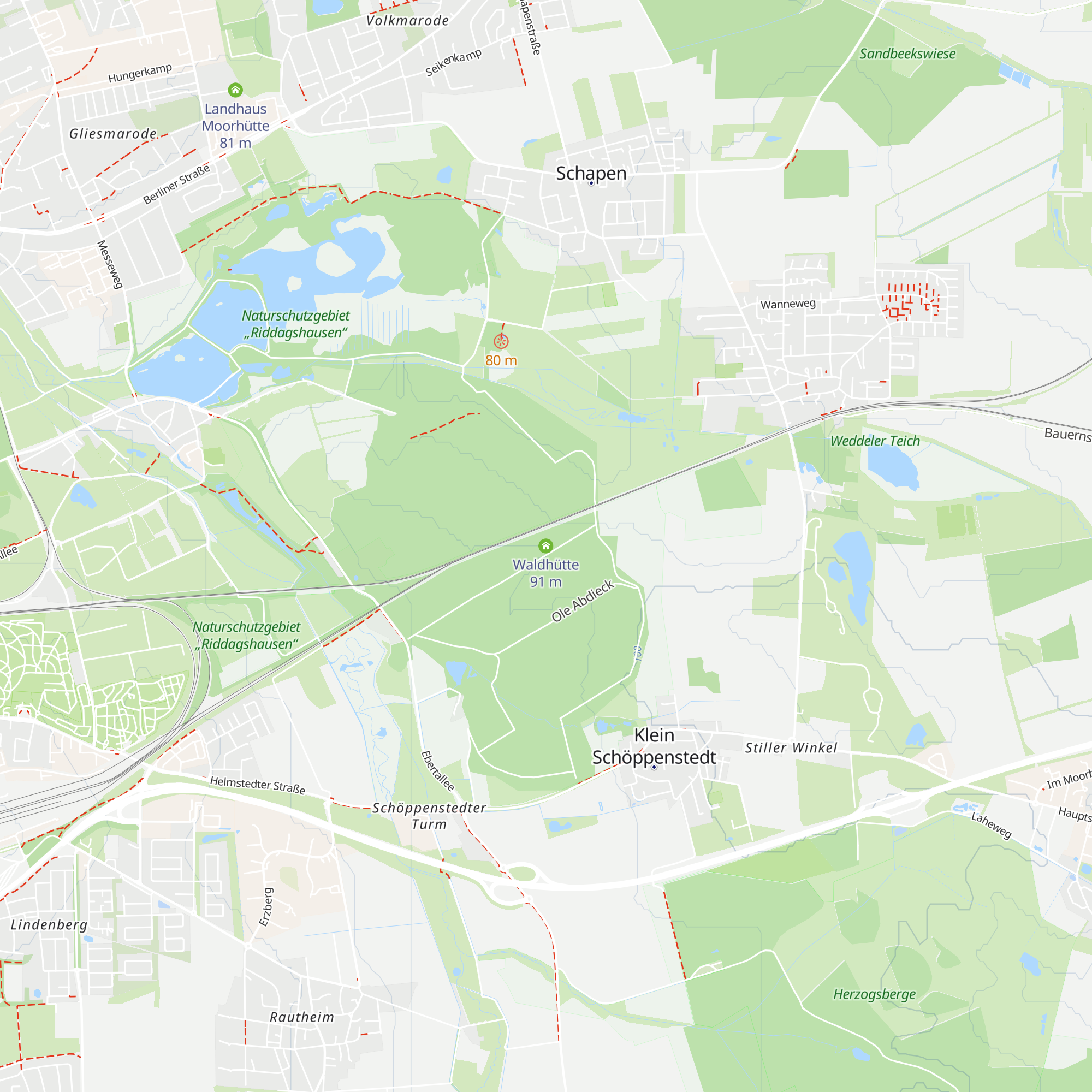 Waldhütte map