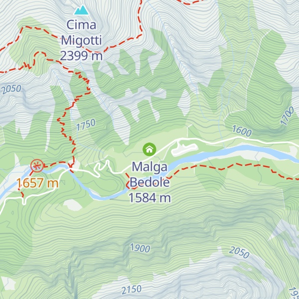 Map of Malga Bedole