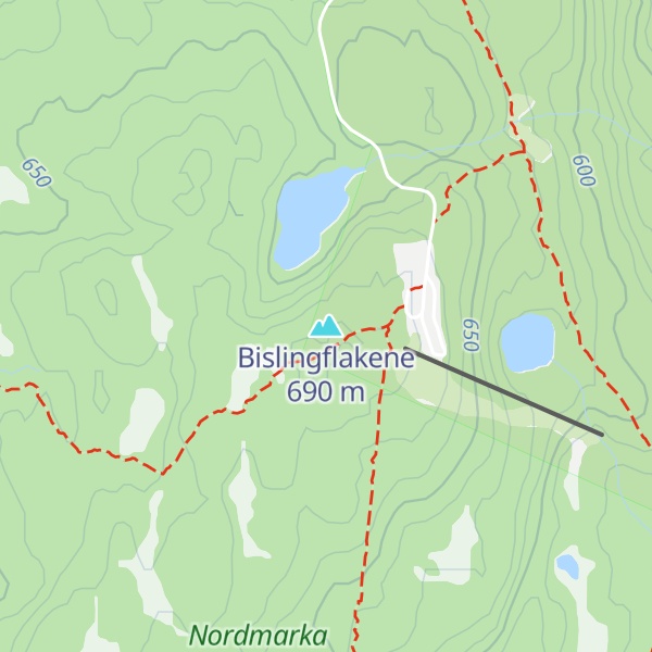 Map of Bislingflakene