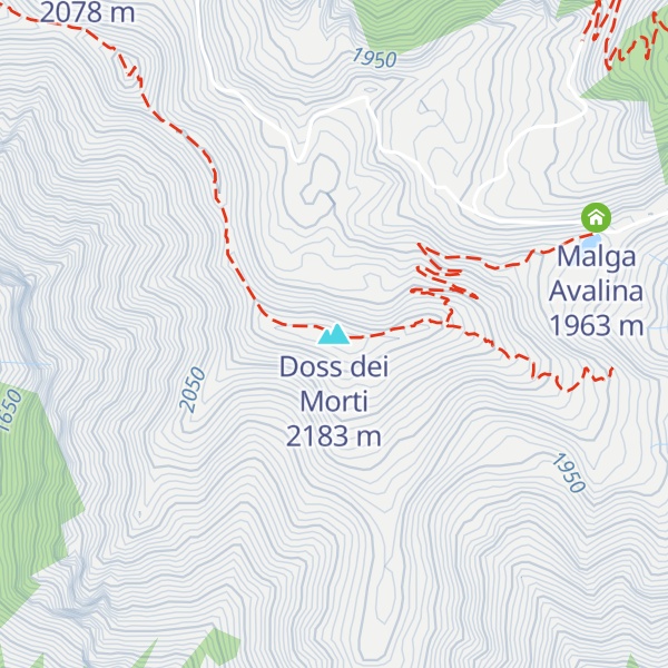 Map of Doss dei Morti