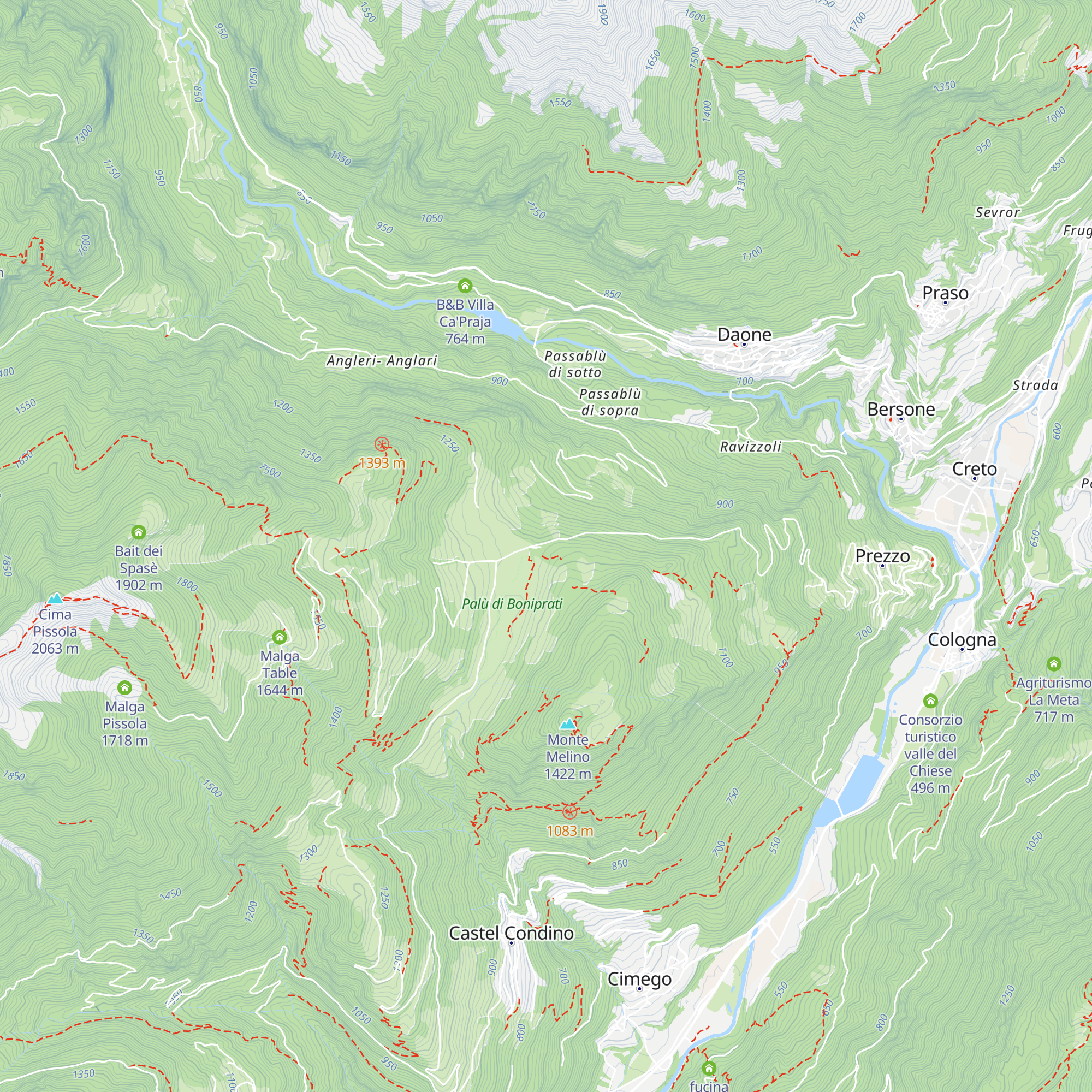 Rifugio Lupi di Toscana map