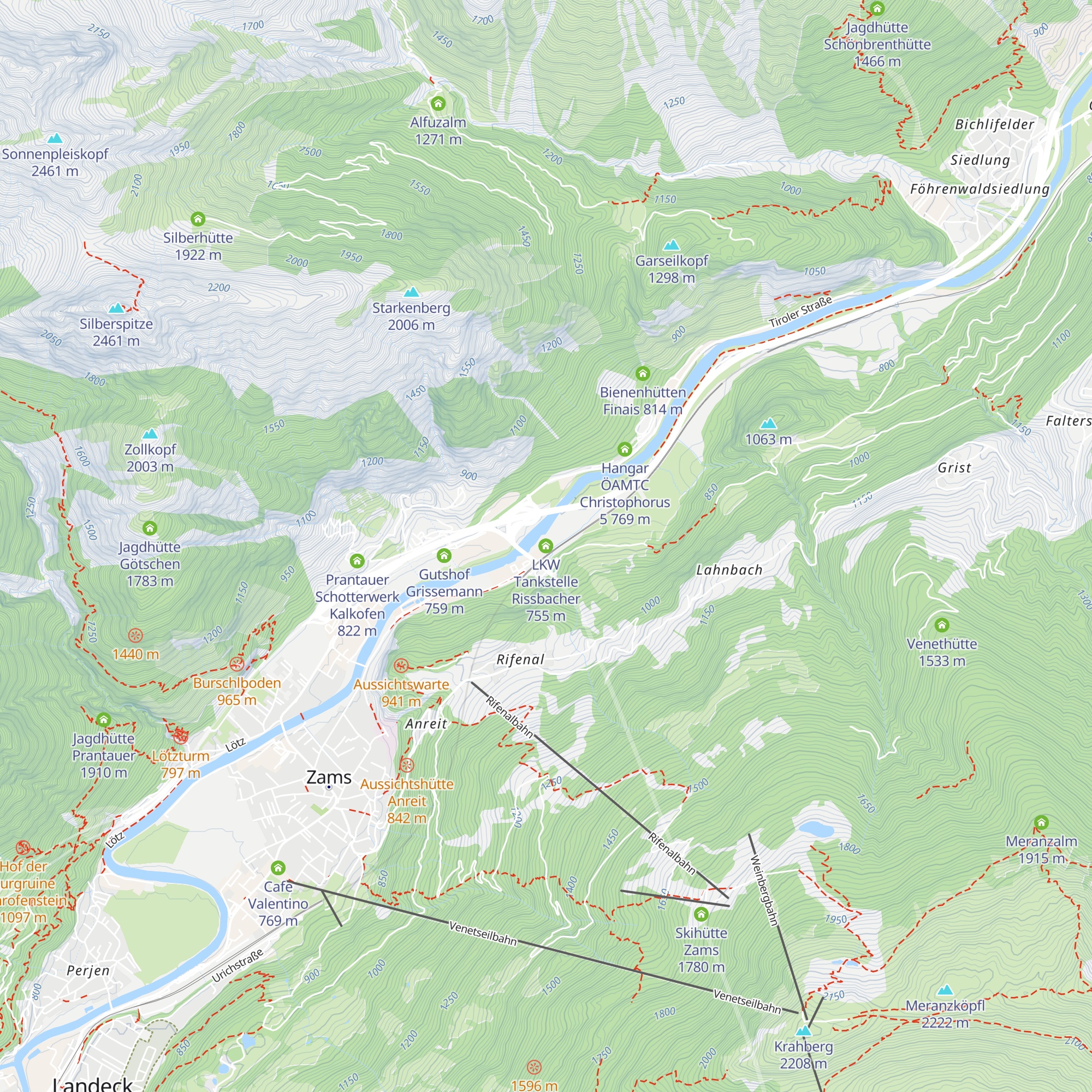 LKW Tankstelle Rissbacher map
