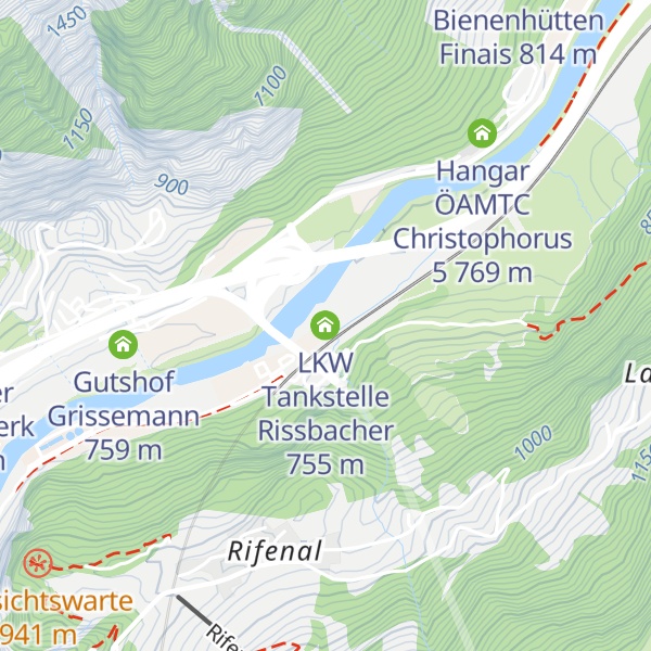 Map of LKW Tankstelle Rissbacher