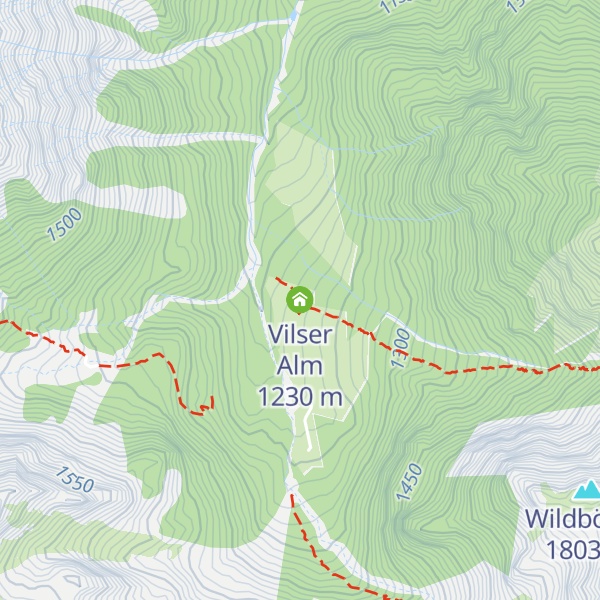 Map of Vilser Alm