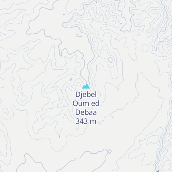 Map of Djebel Oum ed Debaa