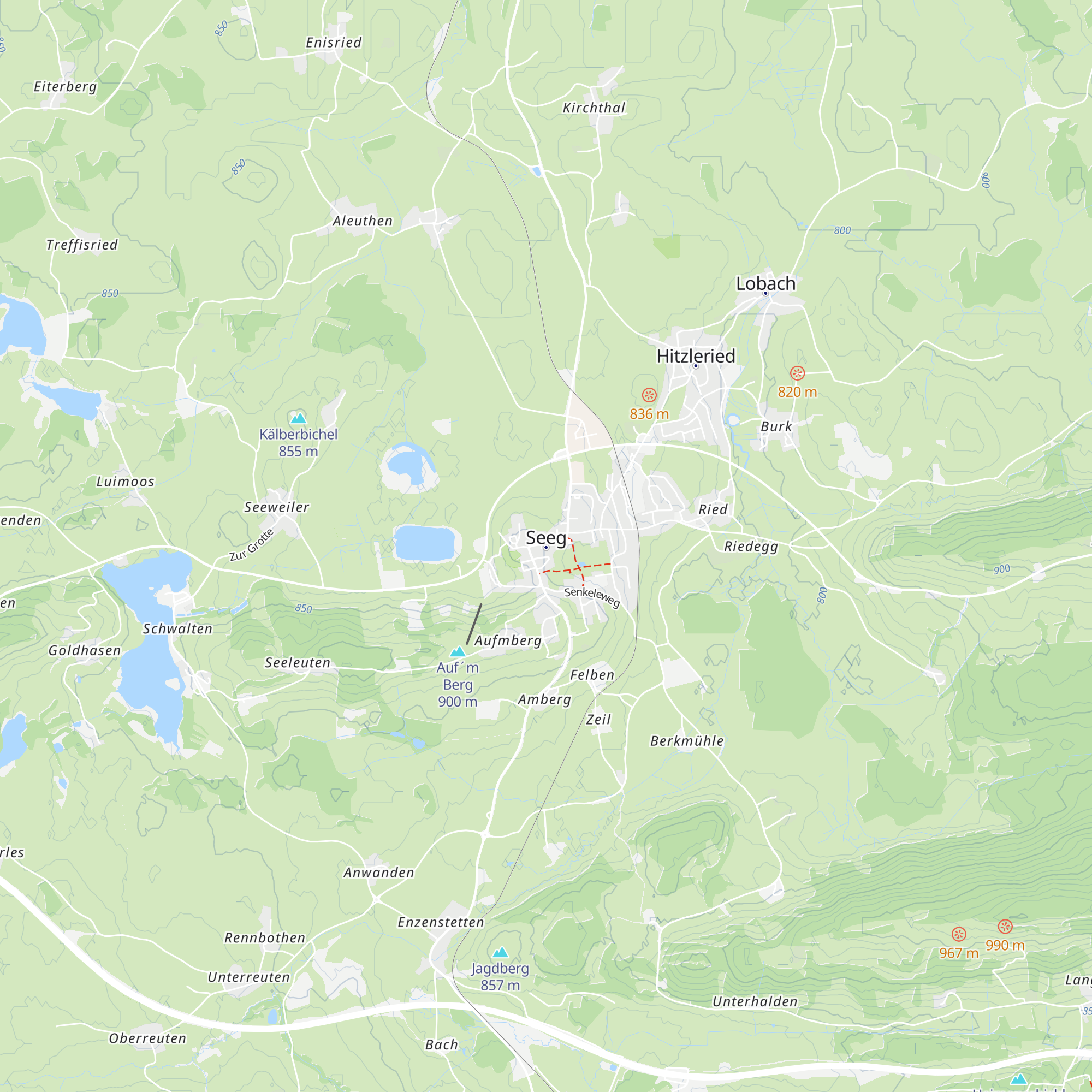 Tourist-Information Seeg map