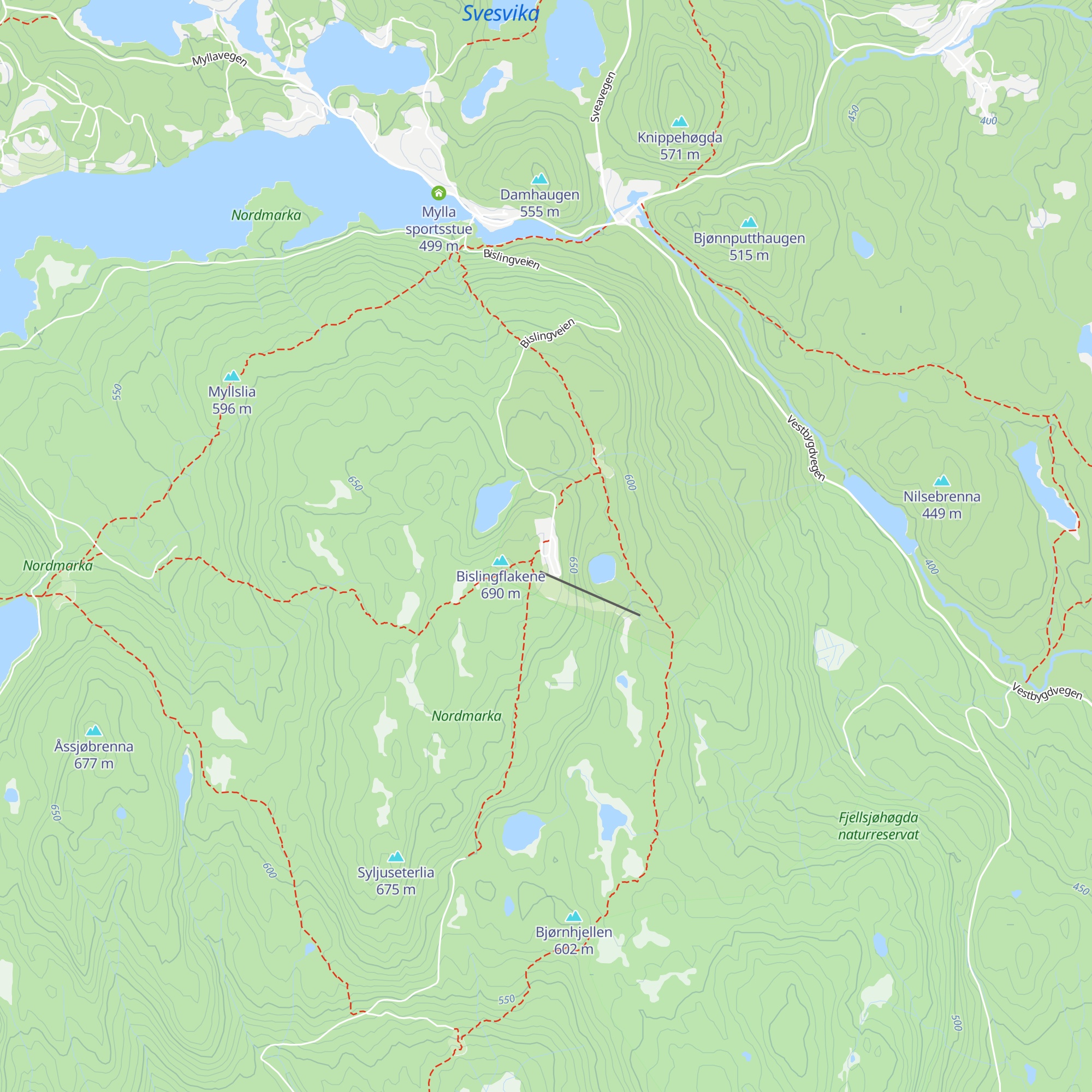 Bislingen Fjellstue map
