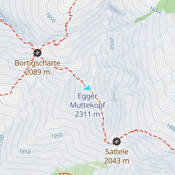 Map of Egger Muttekopf