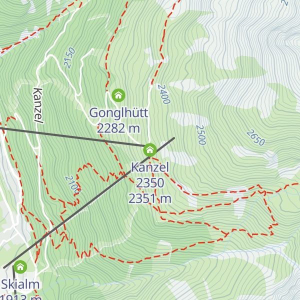 Map of Kanzel 2350