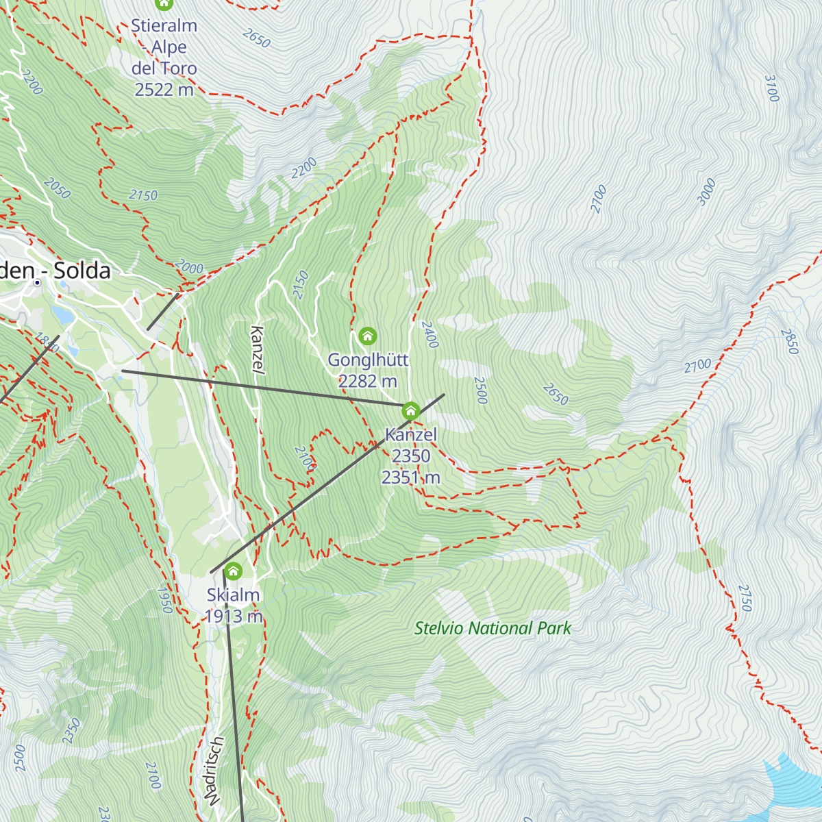 Kanzel 2350 map