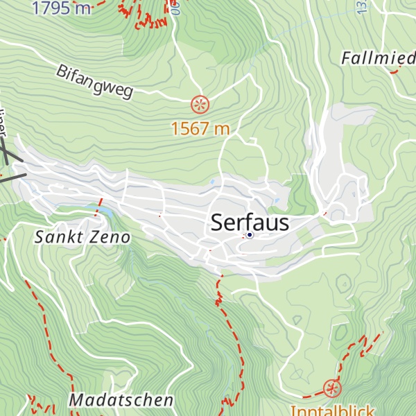 Map of Infobüro Serfaus