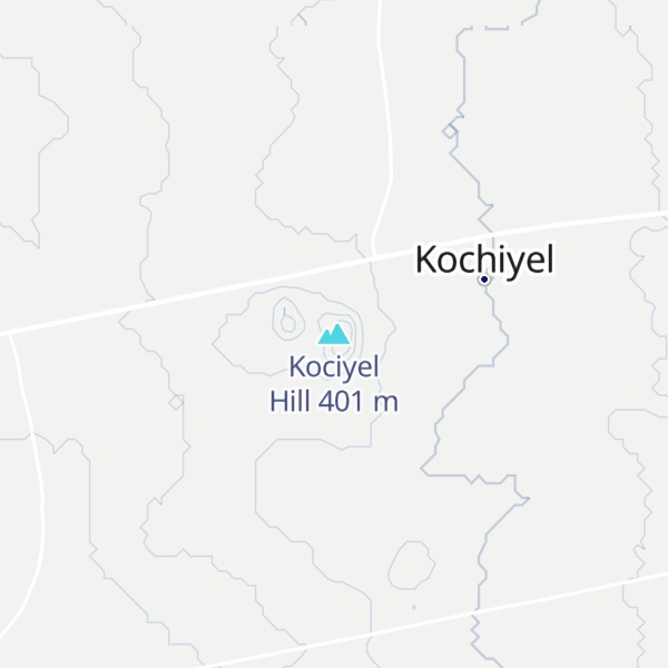 Map of Kociyel Hill