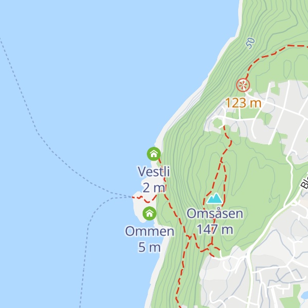 Map of Vestli