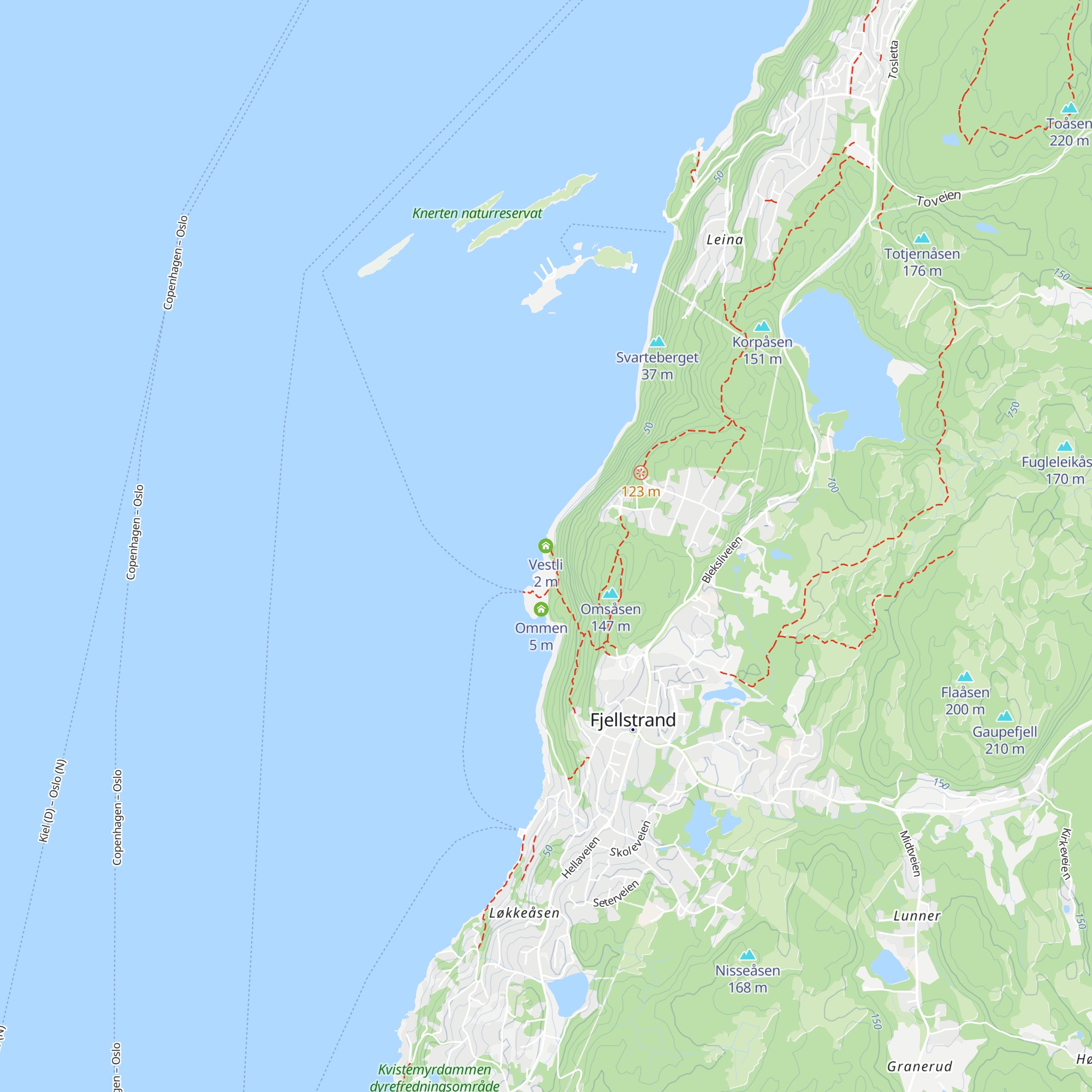 Vestli map