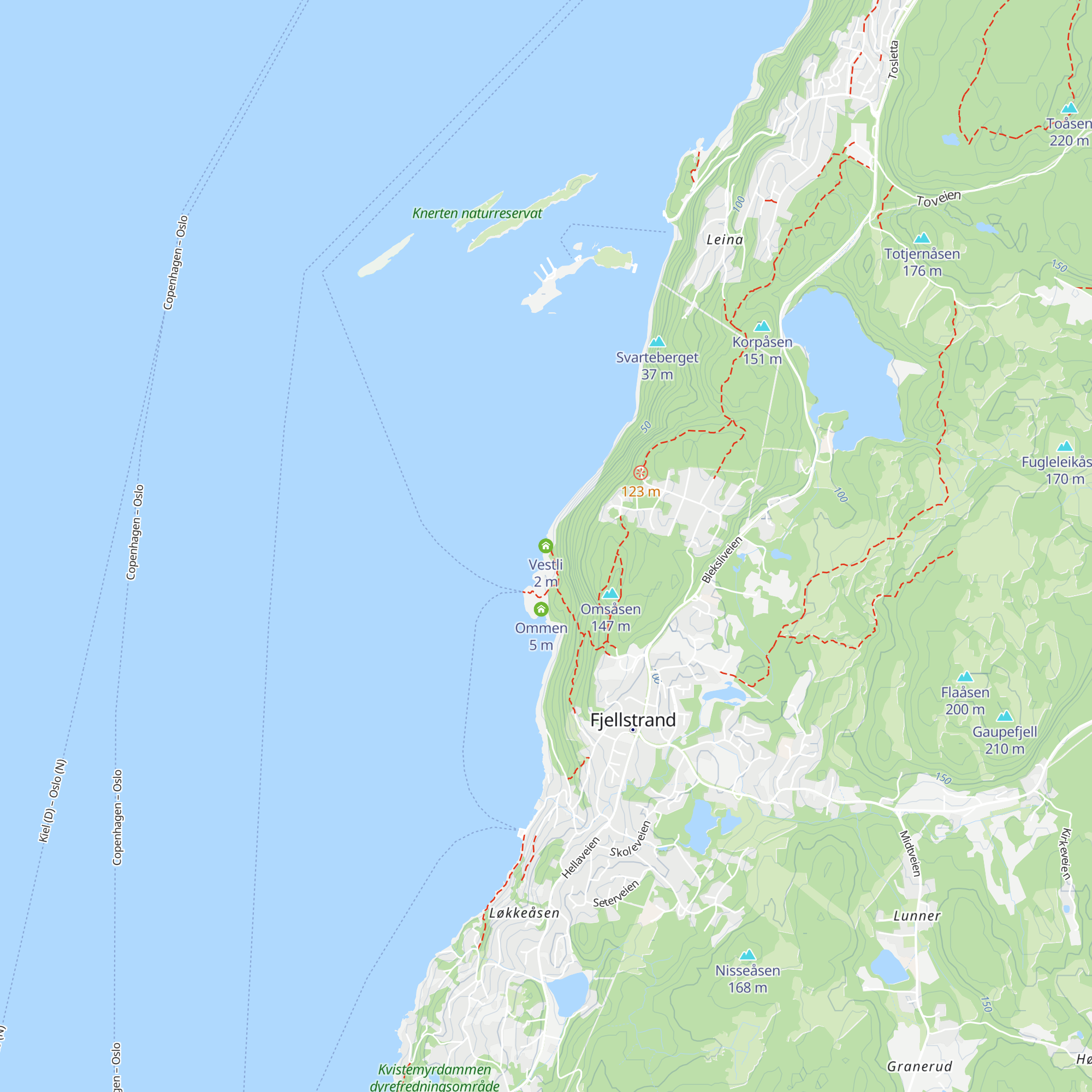 Vestli map