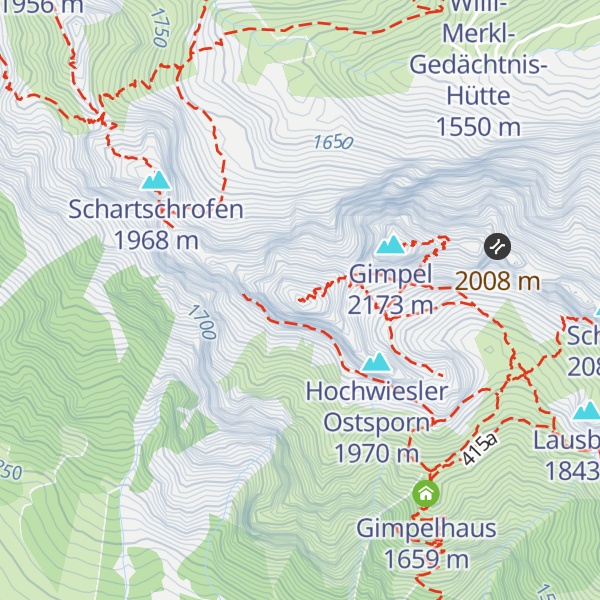Map of Rote Flüh