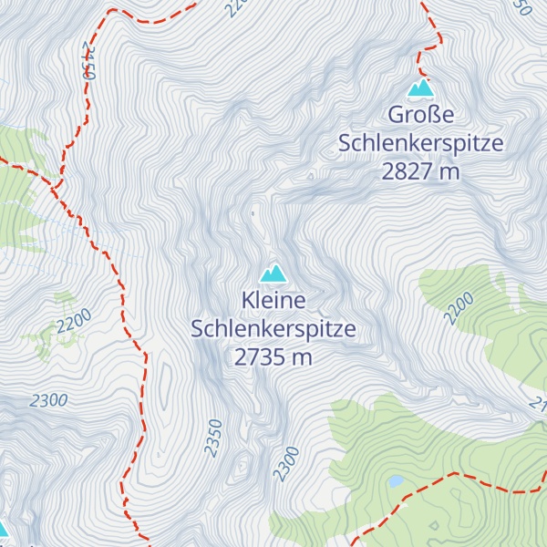 Map of Kleine Schlenkerspitze