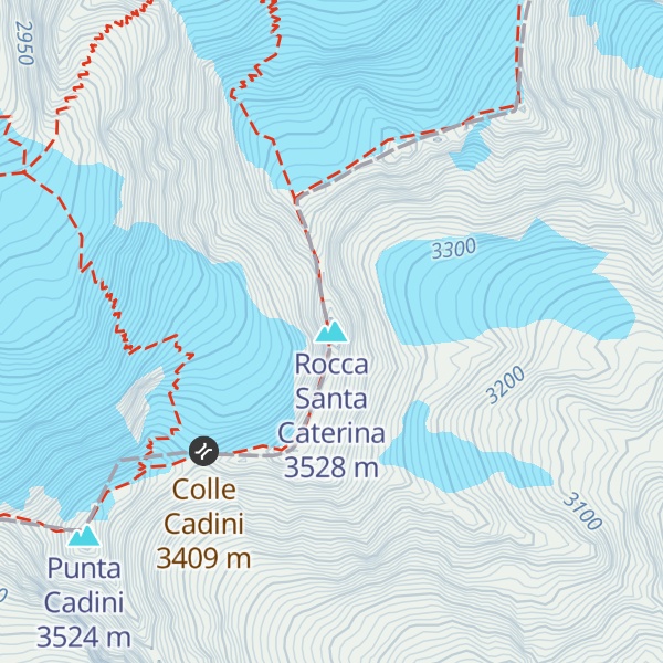Map of Rocca Santa Caterina