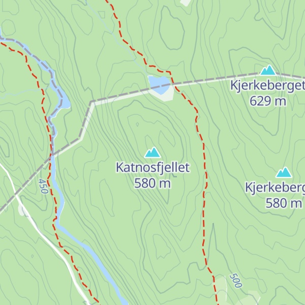 Map of Katnosfjellet