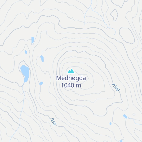 Map of Medhøgda