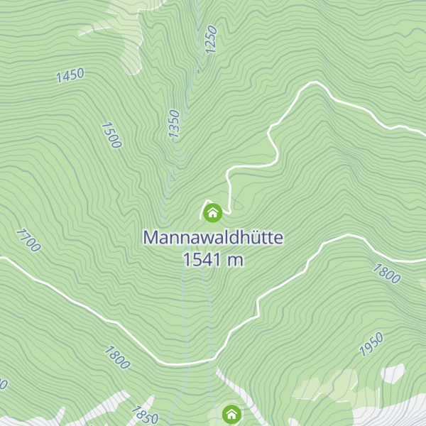 Map of Mannawaldhütte
