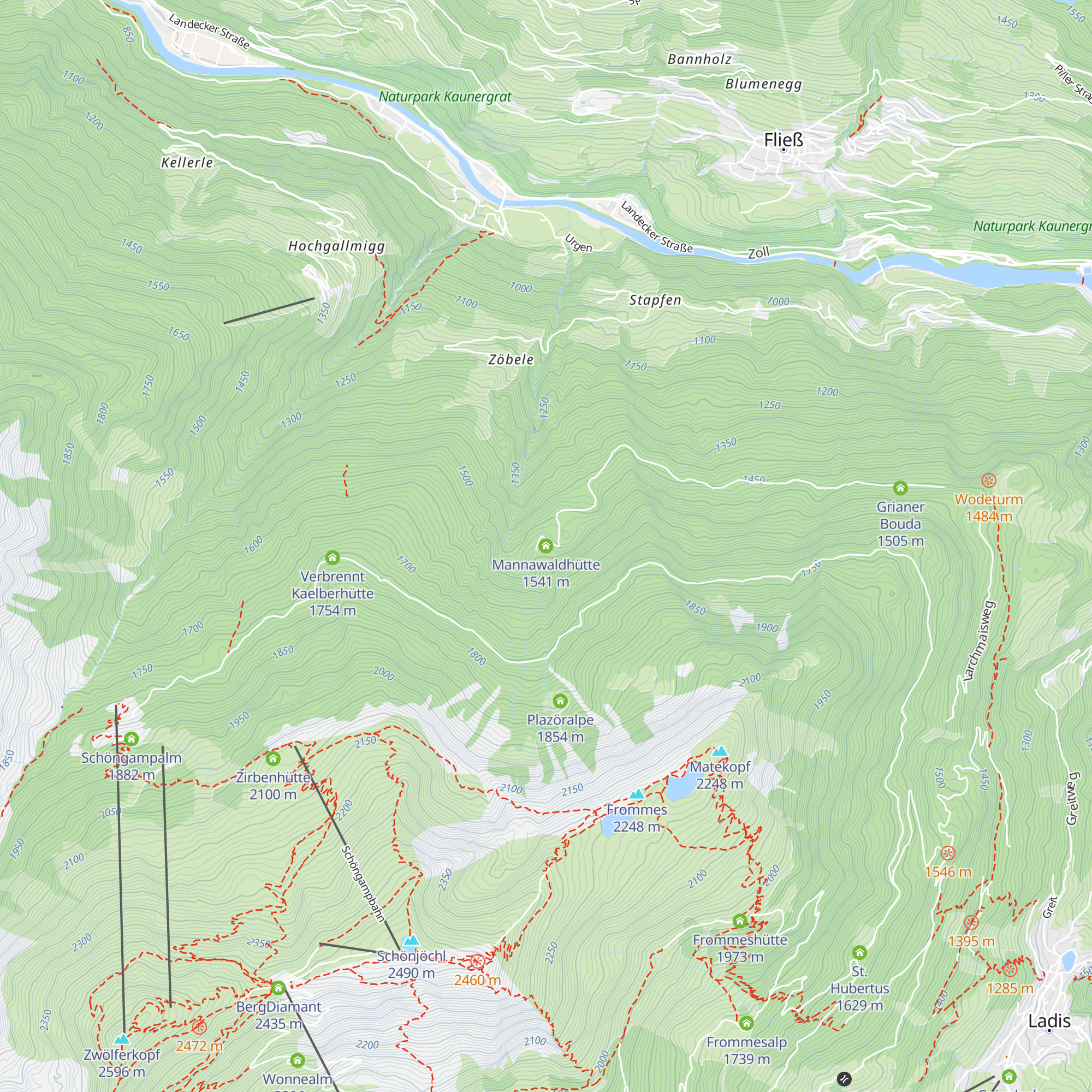 Mannawaldhütte map
